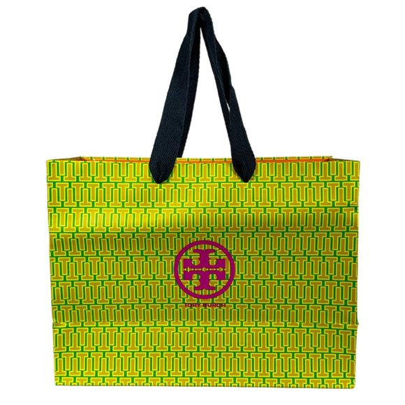 Tory Burch Paper Gift Bag in Green - Picture 1 of 2